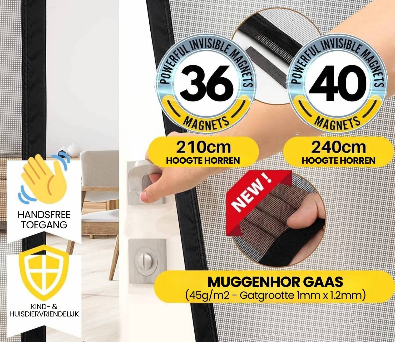 Magnetic Screen Door 60cm (W) x 210cm (H), image 10