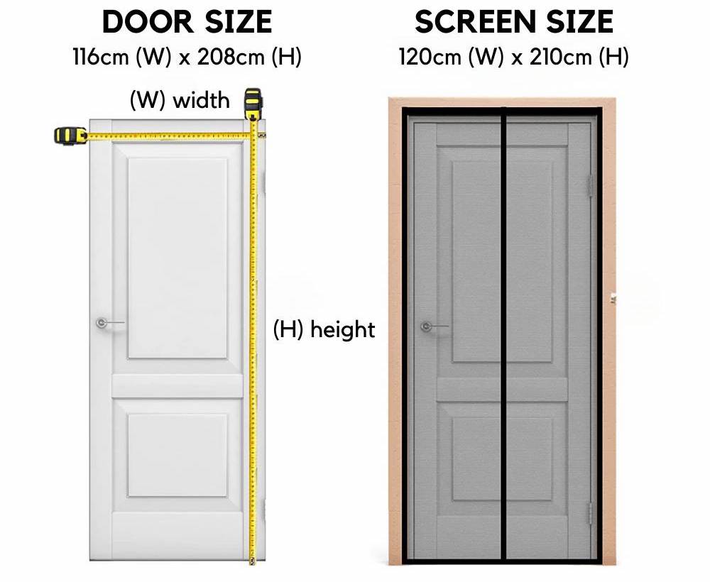 Magnetic Screen Door 60cm (W) x 210cm (H), image 11